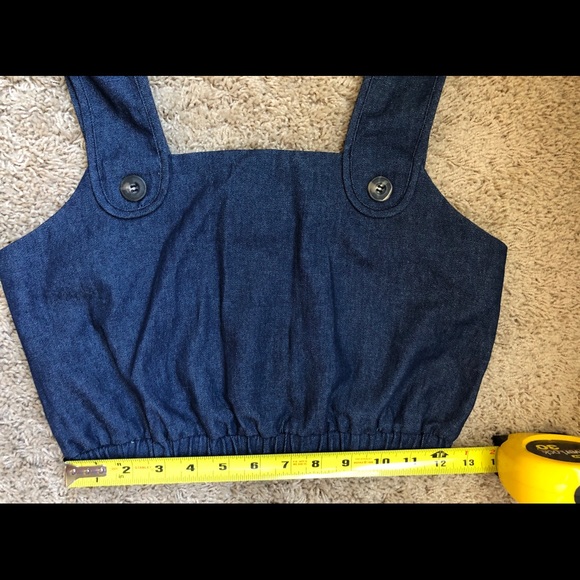 STAUD Denim Finn Crop Top & Oscar Culotte ASO Dakota Johnson - Picture 10 of 16